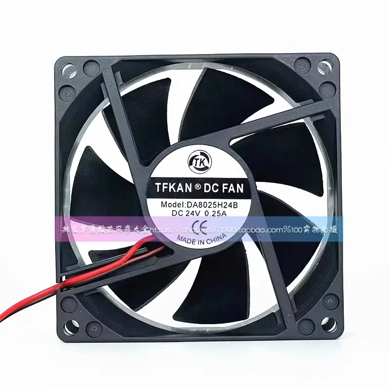 Новый вентилятор процессора для TFKAN DA8025H24B 8025 8 см 24 В 0,25 А вентилятор 80*80*25 мм