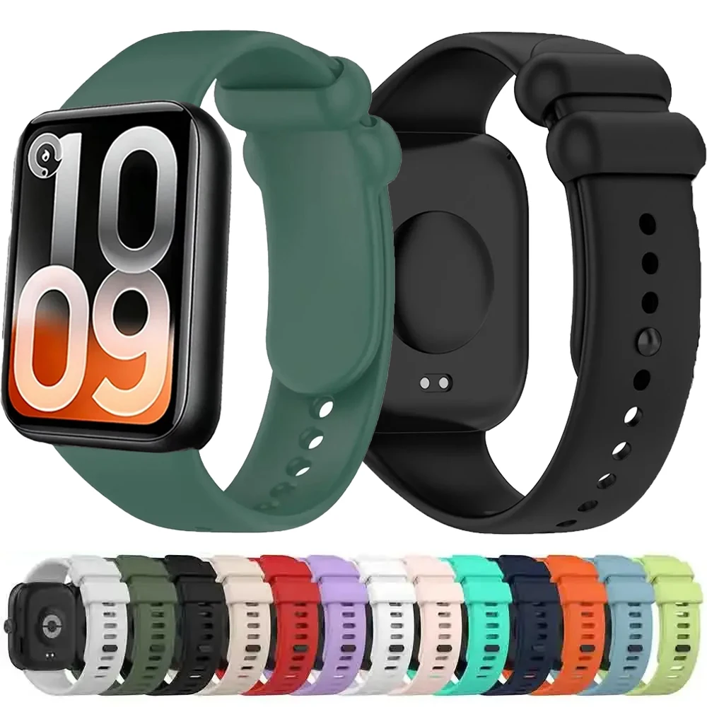 Sport-Silikonarmband für Redmi Watch 6/5/4 Austauschbares Verstellbares Armband für Xiaomi Mi Band für 10 Pro/9/8 Pro Smartwatch
