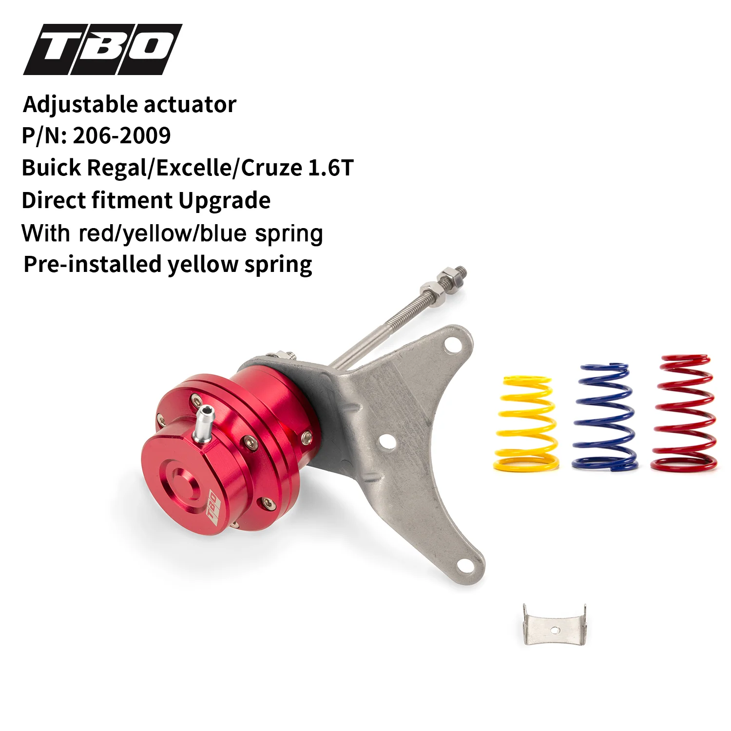 

Turbo Wastegate Adjustable Actuator for Buick Regal/Excelle/Cruze 1.6T（Selectable Spring:Red,White）