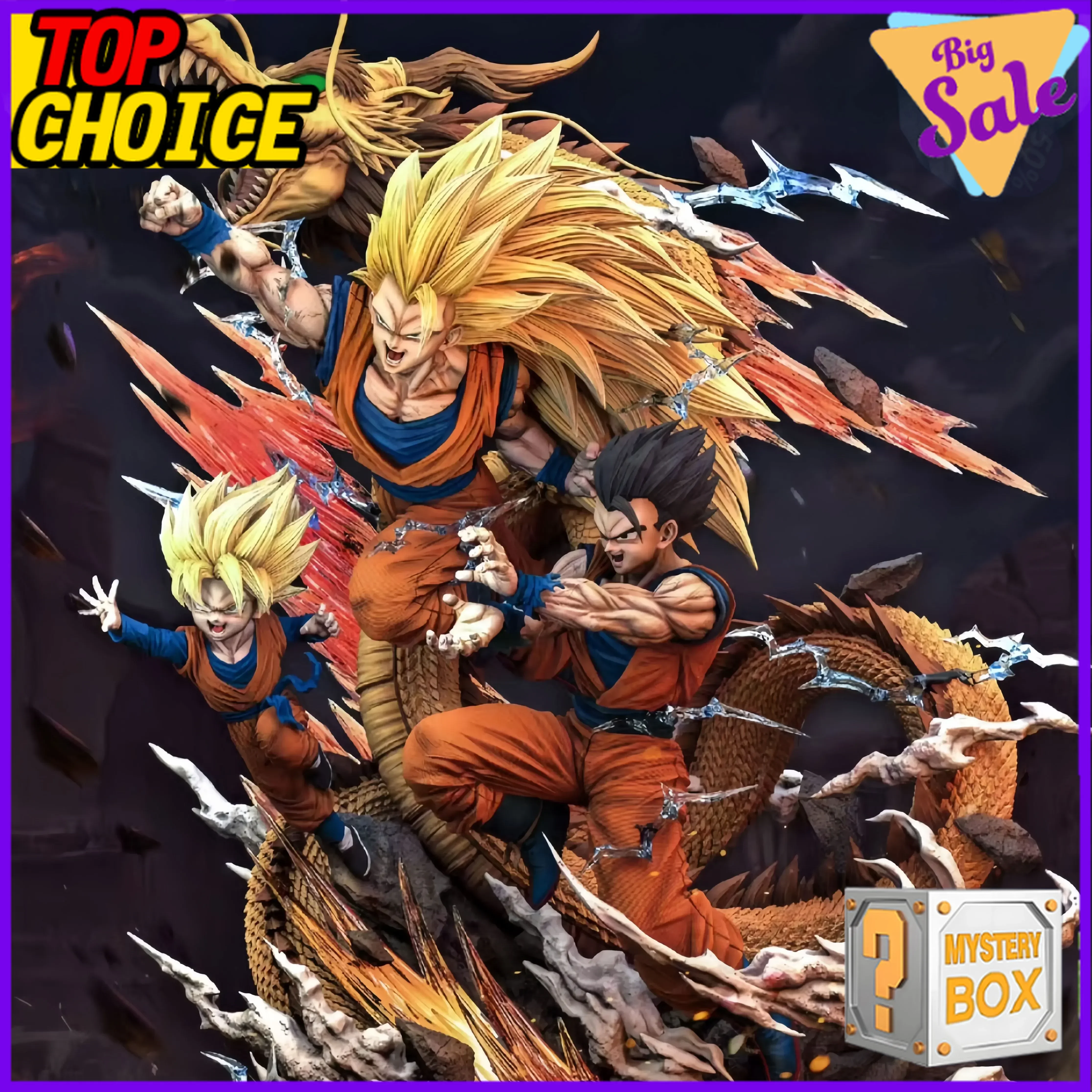 Dragon Ball Z figura de Anime caja misteriosa 12 Uds. Cápsula aleatoria de Gacha juguetes Super Saiyan Goku Vegeta Majin Buu Cell Frieza Piccolo
