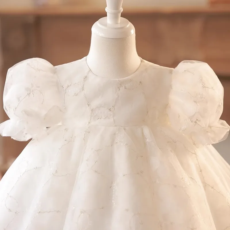 

Children's Formal Dress Birthday First Birthday Flower Girl Host Piano Performance Dress Girls' Dress Light Luxury Niche High-en