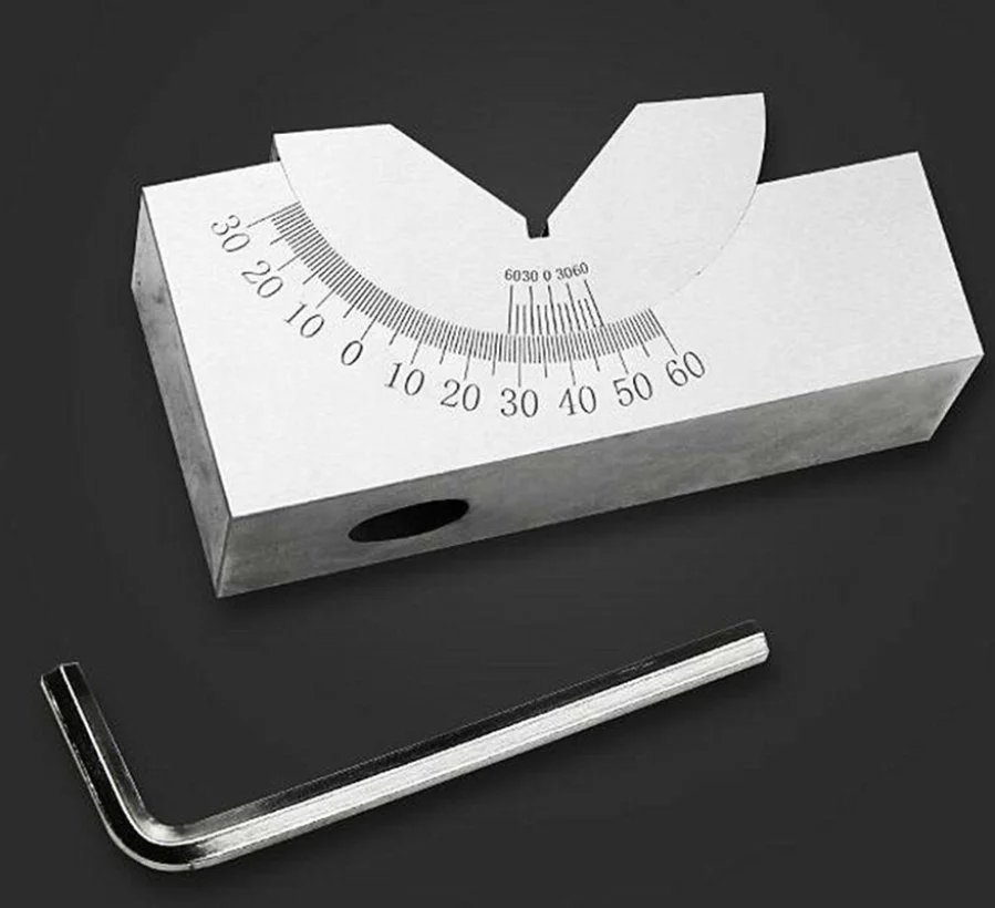 Imagem -02 - Nova Precisão de Fresagem 90celsius Ângulo Ajustável v Bloco 060celsius Vice Grip Hold Braçadeira Cnc Fresadora