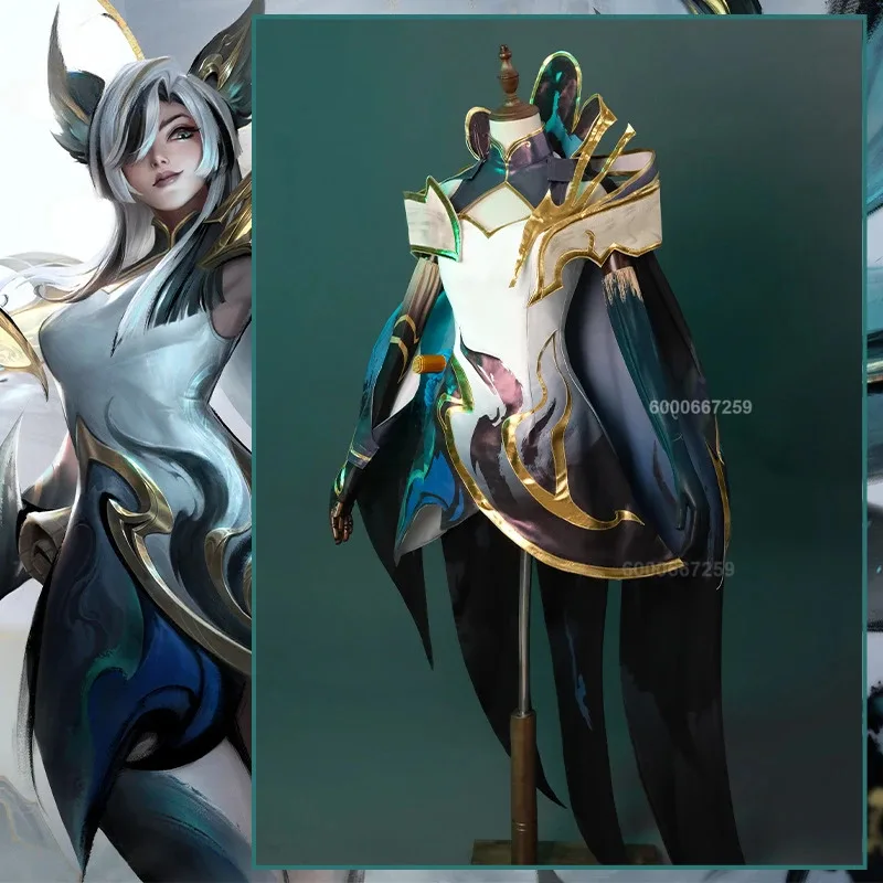 جامعة الأساطير/LOL Xayah Lanting الحبر قافية المرأة تأثيري حلي كوس لعبة أنيمي حفلة موحدة هالوين حفلة لعب الأدوار الزي