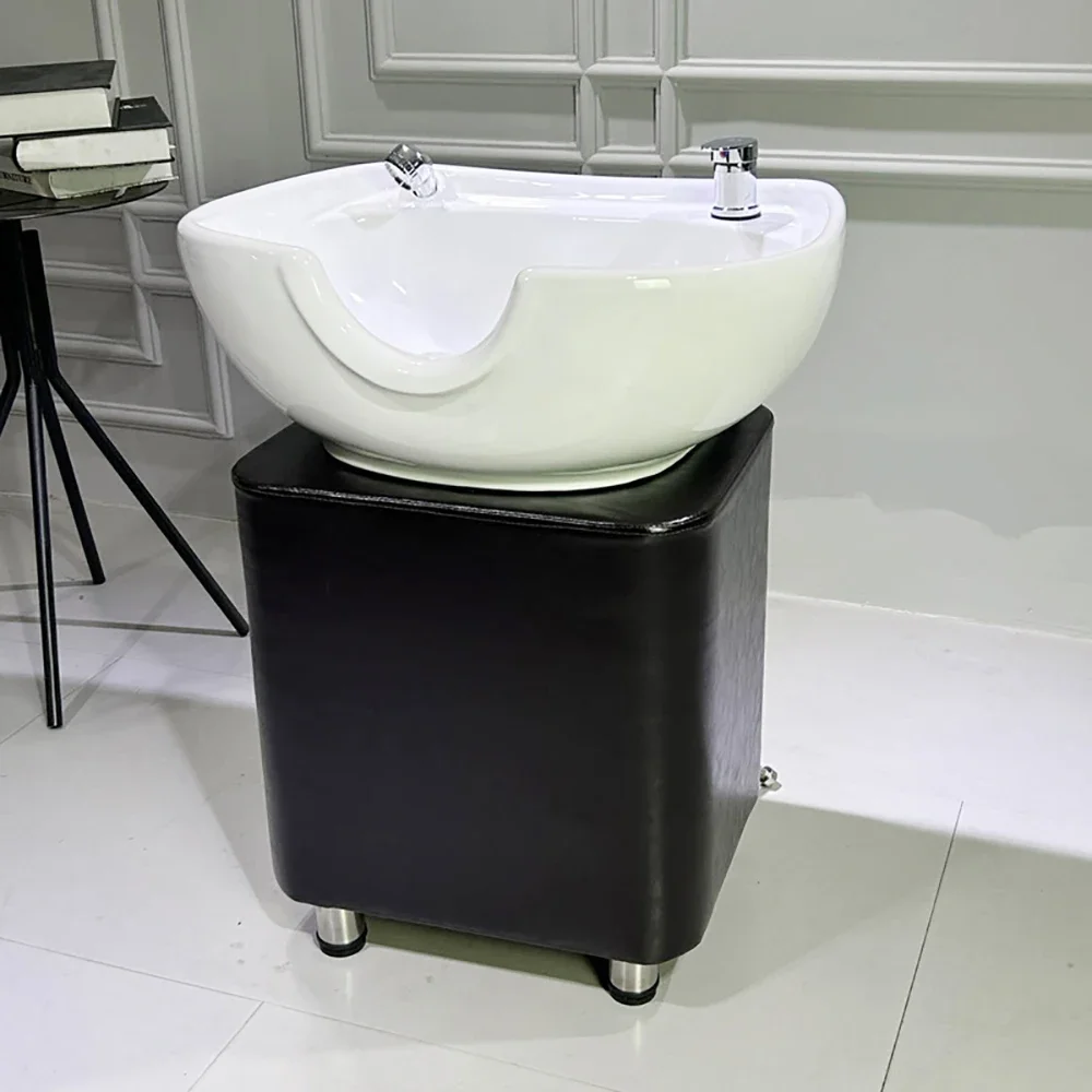 Hairdressing Washing Head Spa Shampoo Independent Shampoo Chair Station Ceramic Sink Beauty Chaise De Shampoing Spa Furniture