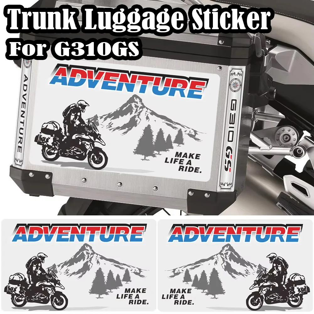 

For BMW G310GS G310 ADV GS Motorcycle Tail Top Side Cases Stickers Trunk Luggage Aluminium Panniers Sticker