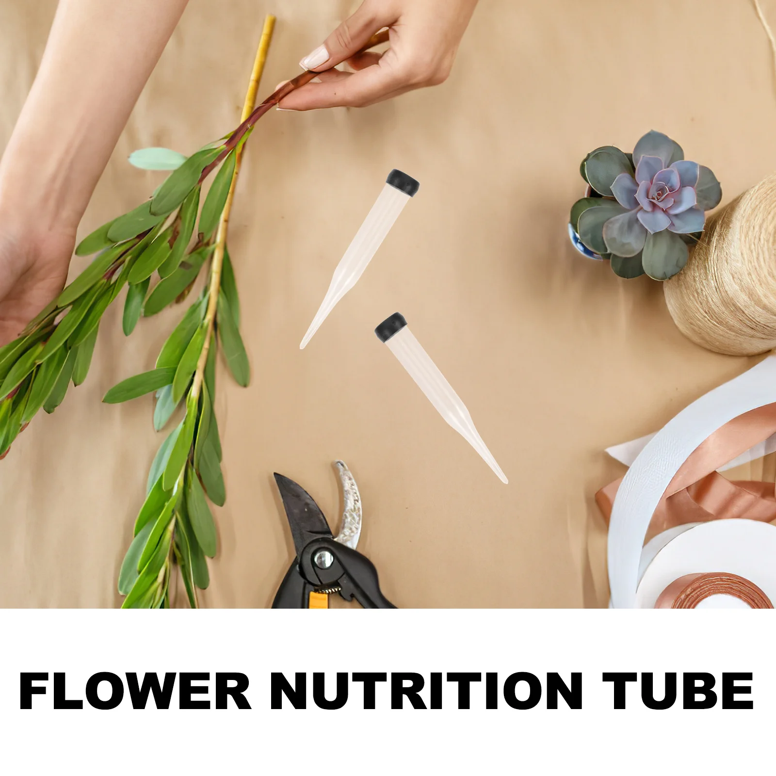 50Pcs Fresh Flower Water Tubes Plastic Flower Stem Protectors Clear Floral Arrangement Supplies for Roses Carnations - view 4