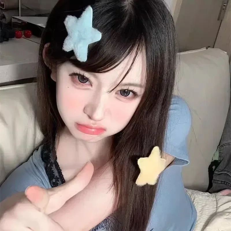 1/12 Buah Jepit Rambut Bintang Mini Bintang Y2K Bintang Mewah Jepit Rambut Pin BB Lucu Buatan Tangan Anak Manis Hiasan Kepala Aksesori Rambut Wanita Anak Perempuan