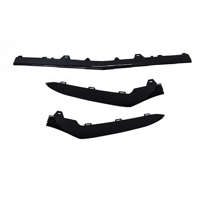 3pcs/set Car Front Bumper Lip Spoiler Splitters for Mercedes Benz W212 E200 E250 E300 E350 2014-2016 (Sport Models)