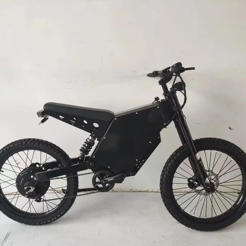 

8000w & 12000w Electric Off-road Bike Stealth Bomber Fat Tire With Dnm Fork Digital Electronic Bicycle 72v