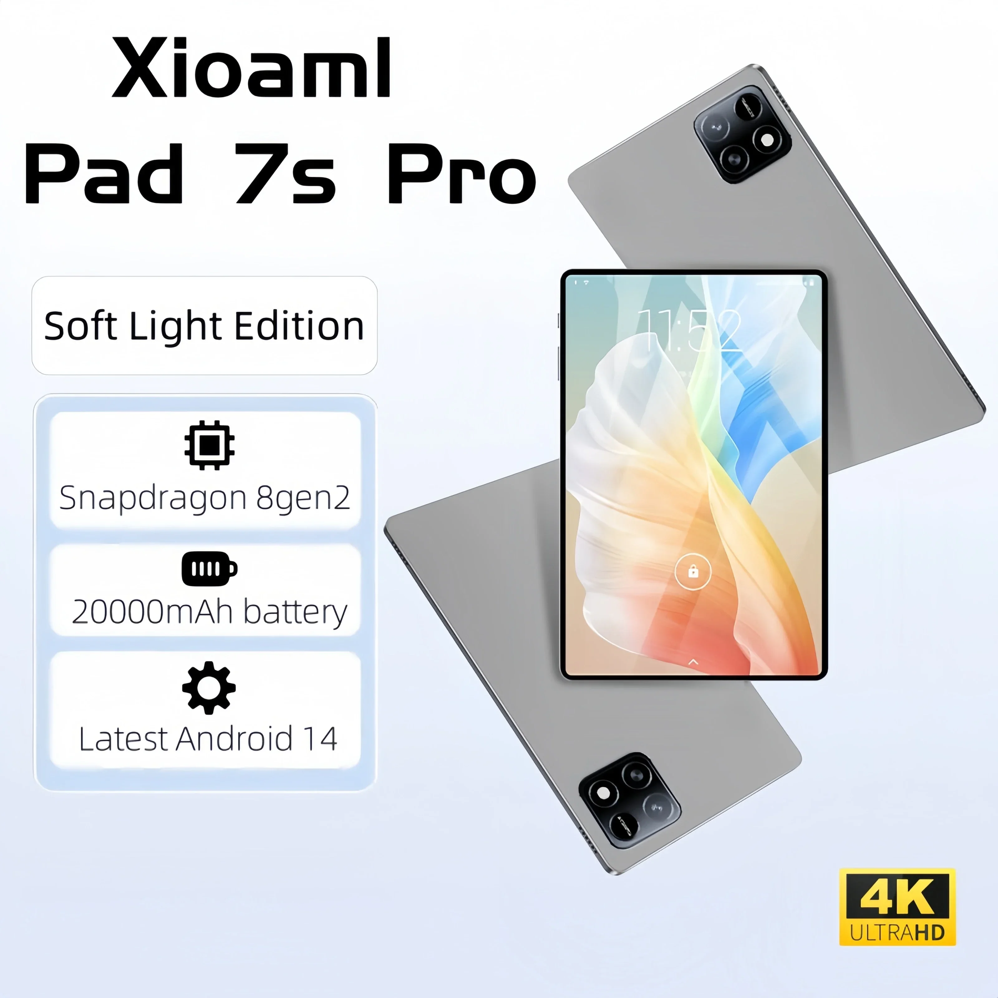 Xiaomi-ami-Pad 7S Proタブレット,グローバルバージョン,オリジナル,HD, 4K, Android 14,22 GB 2テラバイト,10000mah,5g,デュアルSIM,wifi,GPS pc、2022