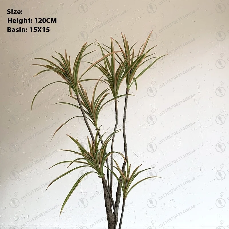 شجرة حديدية برازيلية كبيرة دم التنين زخرفة ناعمة نوافذ خضراء نبات اصطناعي ديكور مركز تسوق الفندق البلاستيكي #3