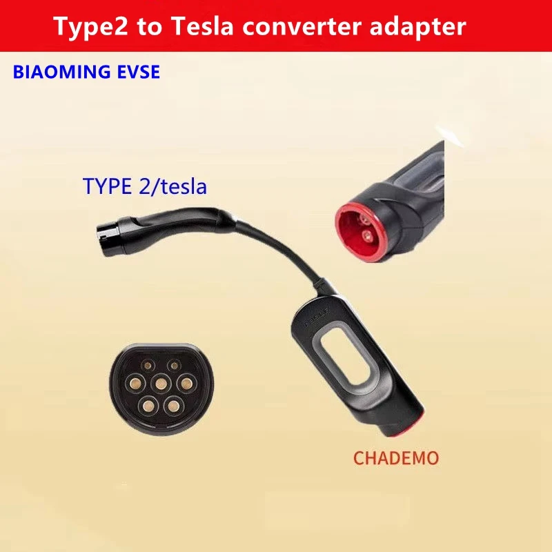 CHAdeMO to type2 converter adapter Japanese to European Tesla type2 converter head