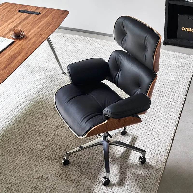 

Single office chair recliner sofa chair, computer comfortable leather boss study office chair