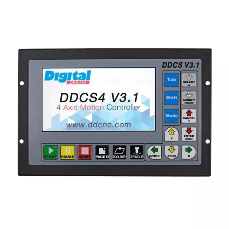 CNC Router 3/4Axis Kit Offline Controller 500KHz G-Code DDCSV3.1 Stepper Motors Drives 2NS556A For 3NM NEMA23/34 Engine