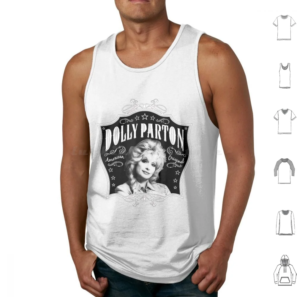 Retro Dolly Parton's Gift Men Women Tank Tops Vest Sleeveless Retro Dolly Partons Men Women What Would Dolly Do Vintage Parton