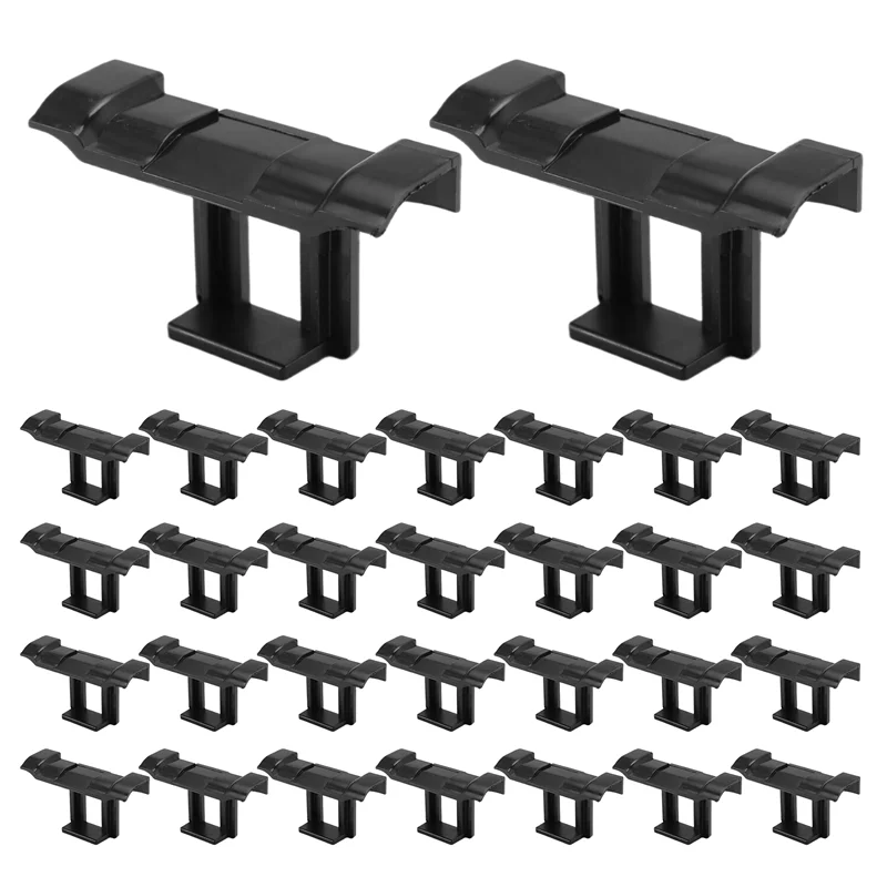 Marcos de paneles solares de LICE-30Pc, Clip de drenaje de agua, espesor de 30Mm, paneles fotovoltaicos, eliminación automática de polvo de agua estañada, herramienta para exteriores, fácil Insta