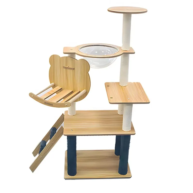 

Cat Tree Wooden Cat Nest Bed a Fun Play Castle for Your Cats