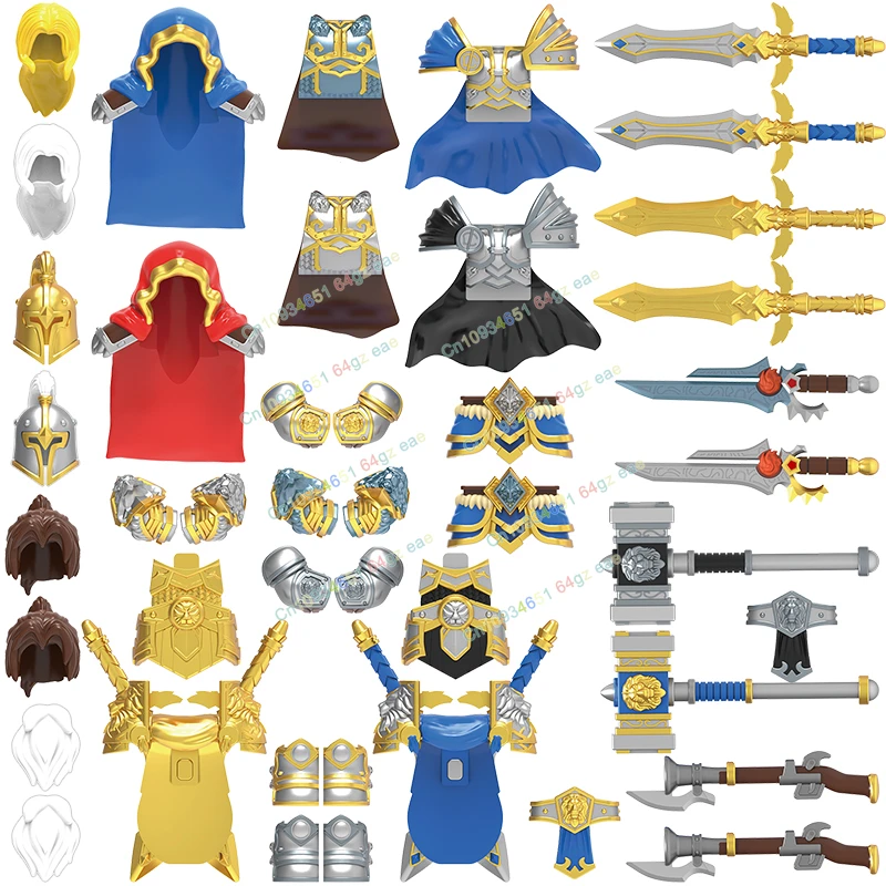 

DT019 Warcraft Alsace Dwarf Musketeer Knights building block Anime bricks Action Figure Accessories Collection Model Toy Gifts