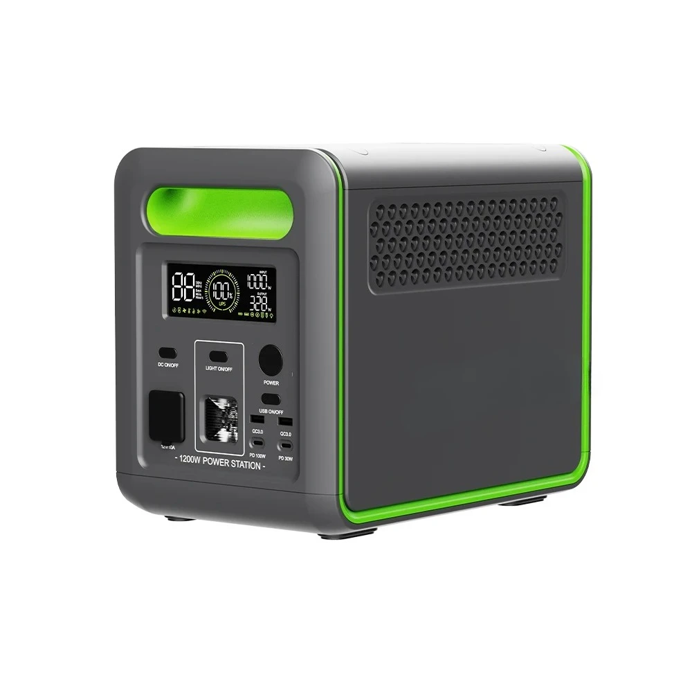 2400W Portable Power Station Solar Generator Home Backup Outdoor Camping  Supply Battery  with UPS Fast Charging