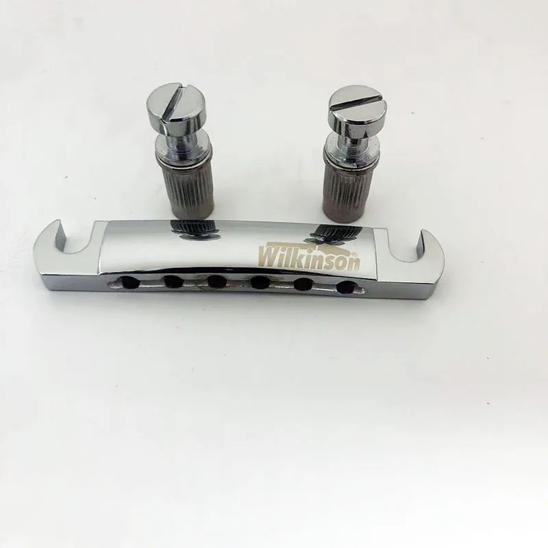 ويلكنسون بريدج WOGT1 + WOGB1 Tune-a-matic and Go-to style سبائك الزنك لليس بول SG جيتار كهربائي كروم