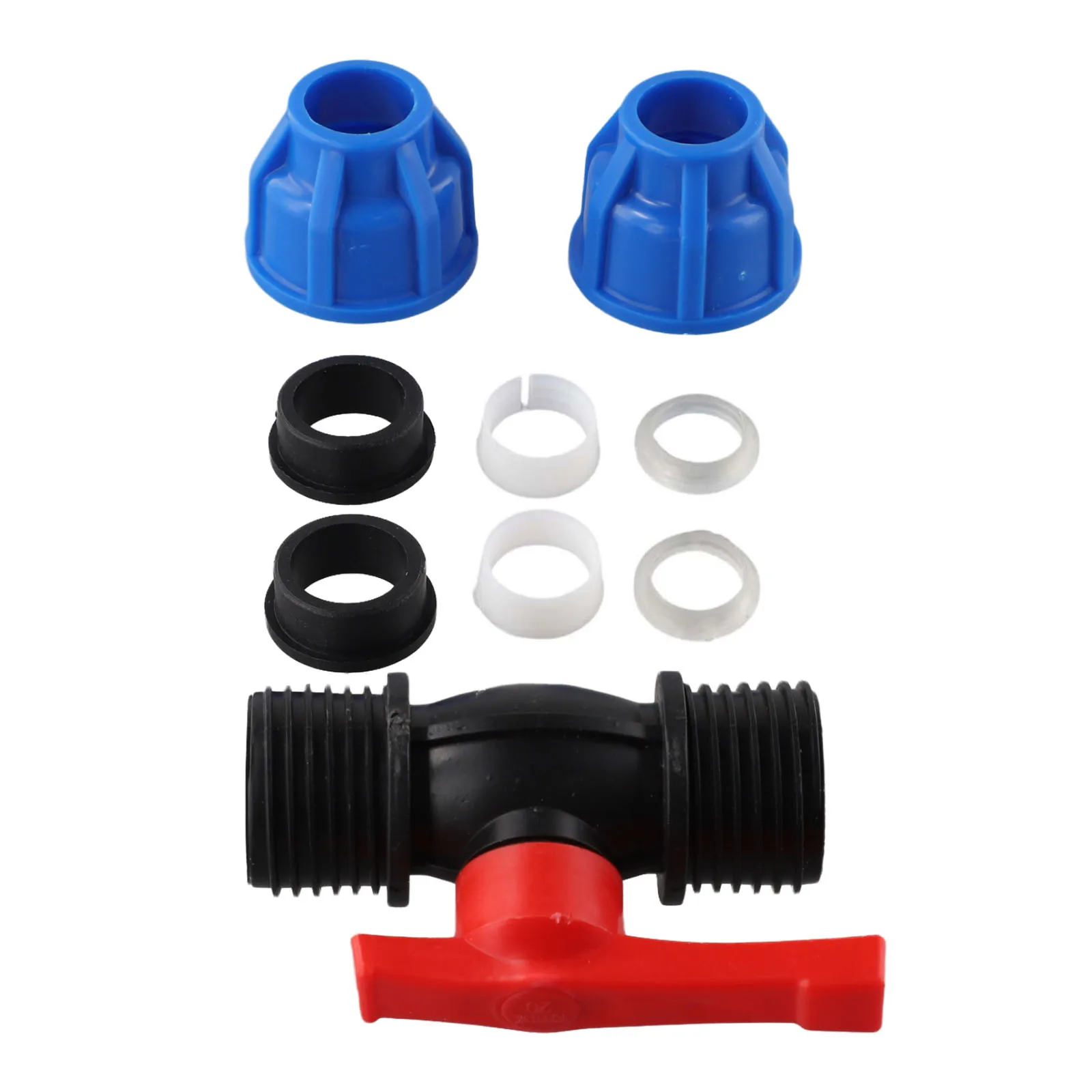 Water Isolation Valve for PE Pipe Systems with 20mm 25mm 32mm Compression Ends Designed for Agricultural and Outdoor Use