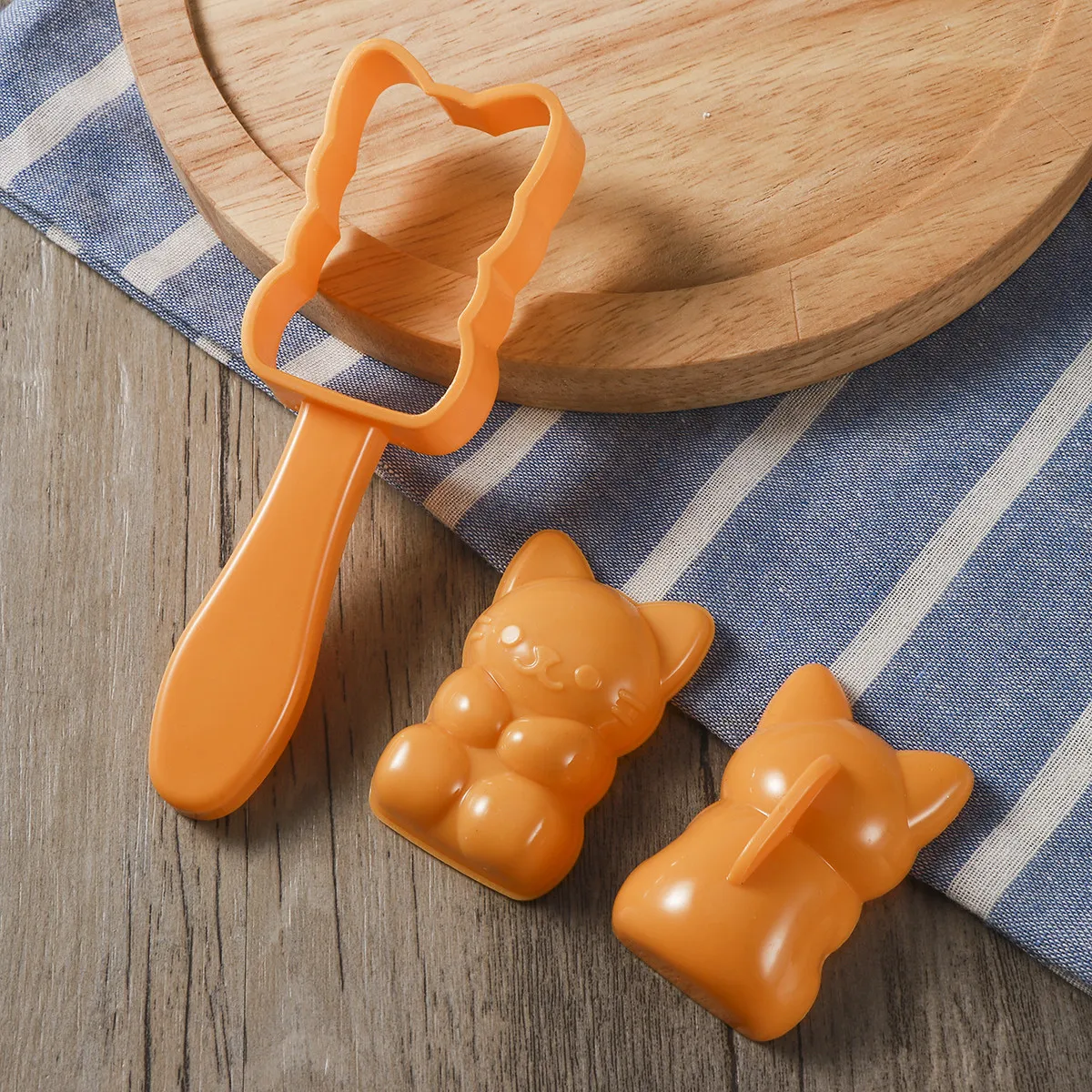 Molde para Bolas de Arroz con Forma de Gato, Set para Hacer Onigiri, Molde para Sushi, Grabadores de Algas Tostadas, Herramienta de Cocina DIY, Divertido para Fiestas y Almuerzos