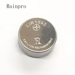 2pcs/lot LIR1040 button battery 3.6V  for TWS Bluetooth Headset LIR1040 Rechargeable Lithium Battery 35mAh