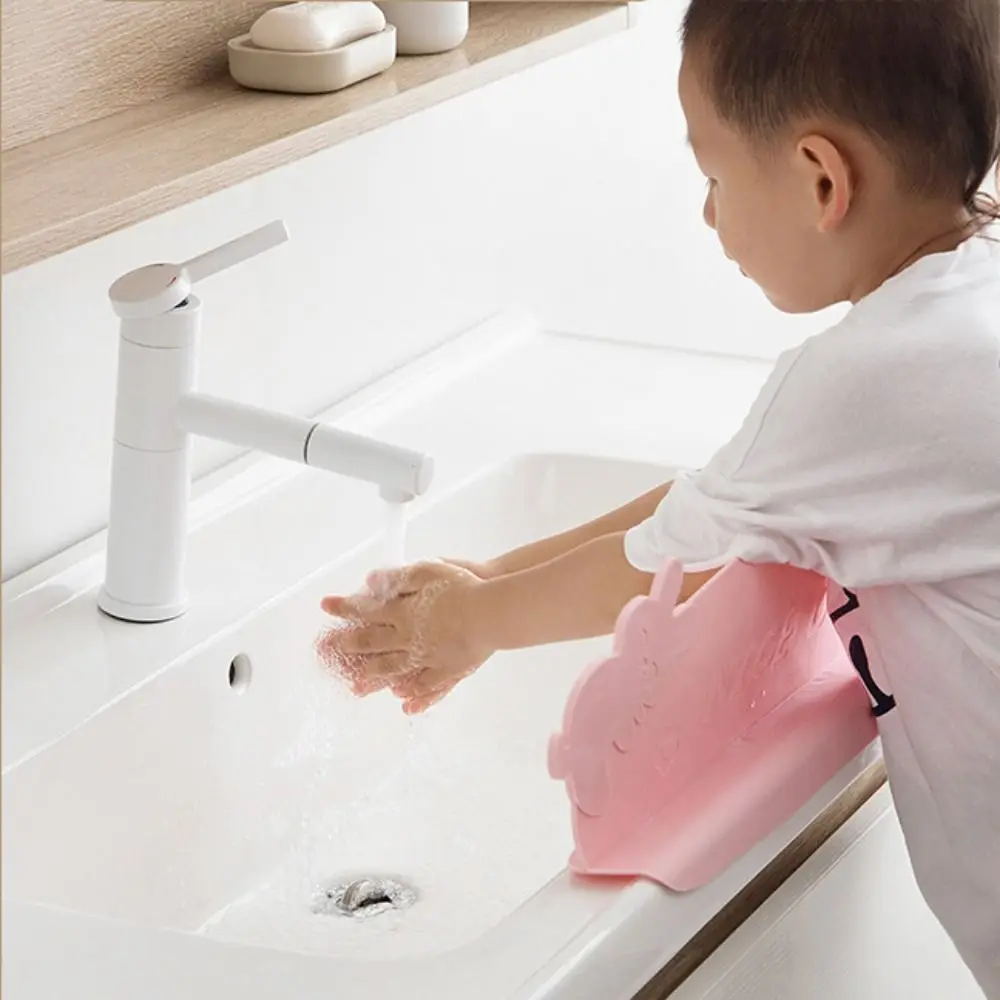 

Silicone Kitchen Water Baffle Reusable Anti-splash Water Blocking Board Practical Soft Sink Splash Guard Splash Proof Washing