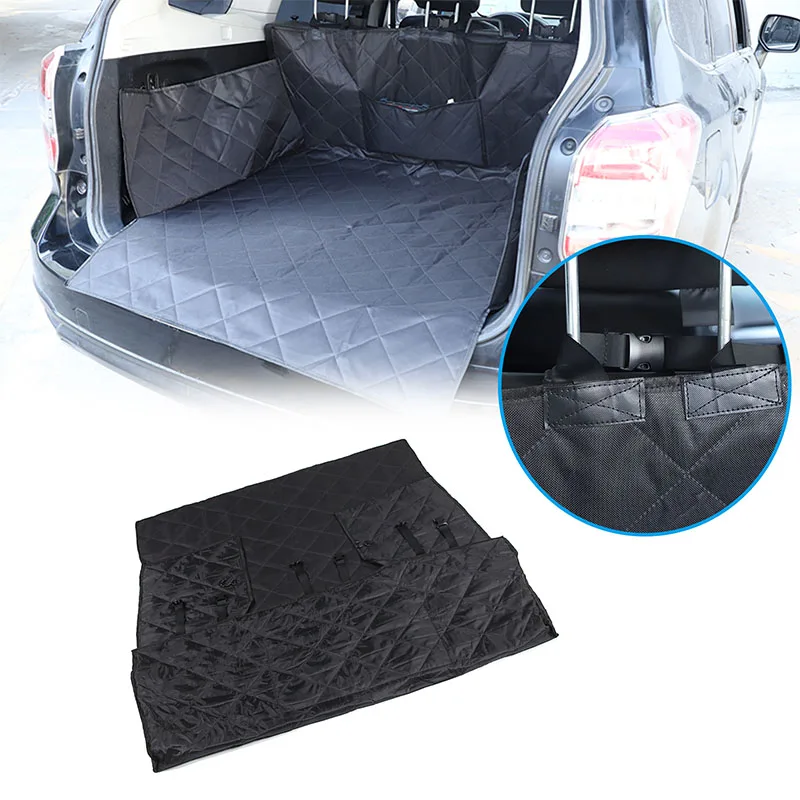 For Subaru Forester 2013-2024 Trunk Mat Tarpaulin Waterproof Oxford Cloth Dog Cat Back Seat Covers Car Protection Blanket