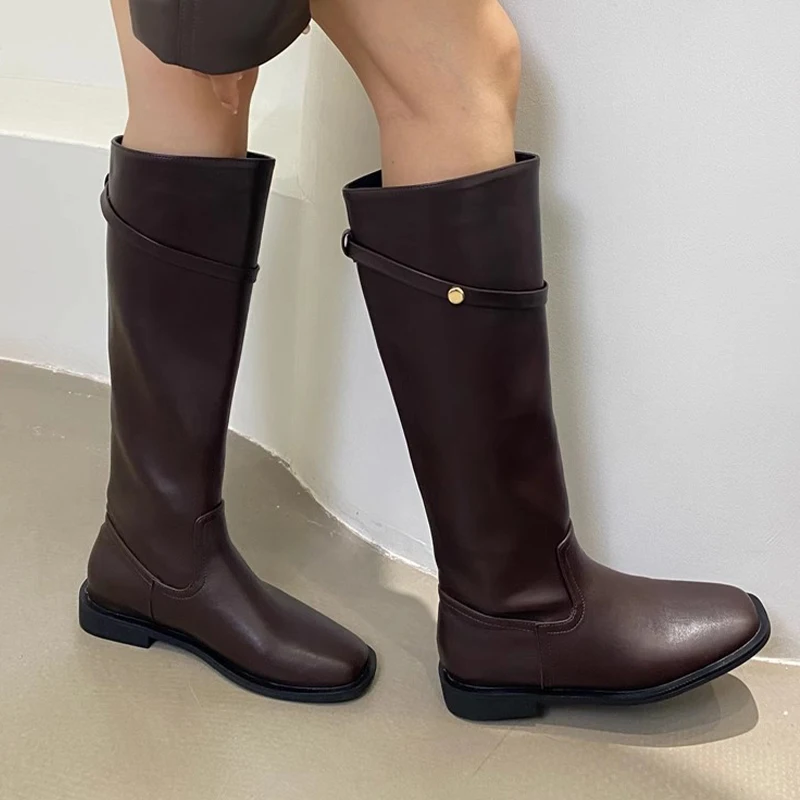 

Knee High Women's High Boots Designer Dress Heeled Shoes 2025 Fashion Winter Boots New Goth Chelsea Botas Para Mujer Zapatos