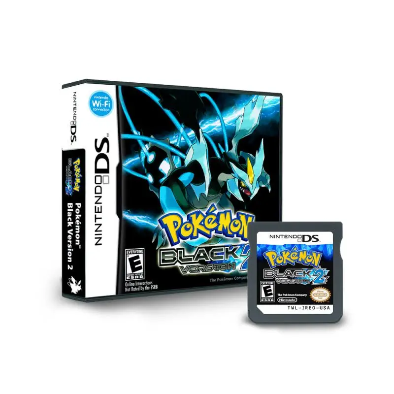 Anime Cartoon Pokemon NDS Game Card Black 2/White 2 Platinum Silver Soul Series Collection Boxed English Game Gift for boys