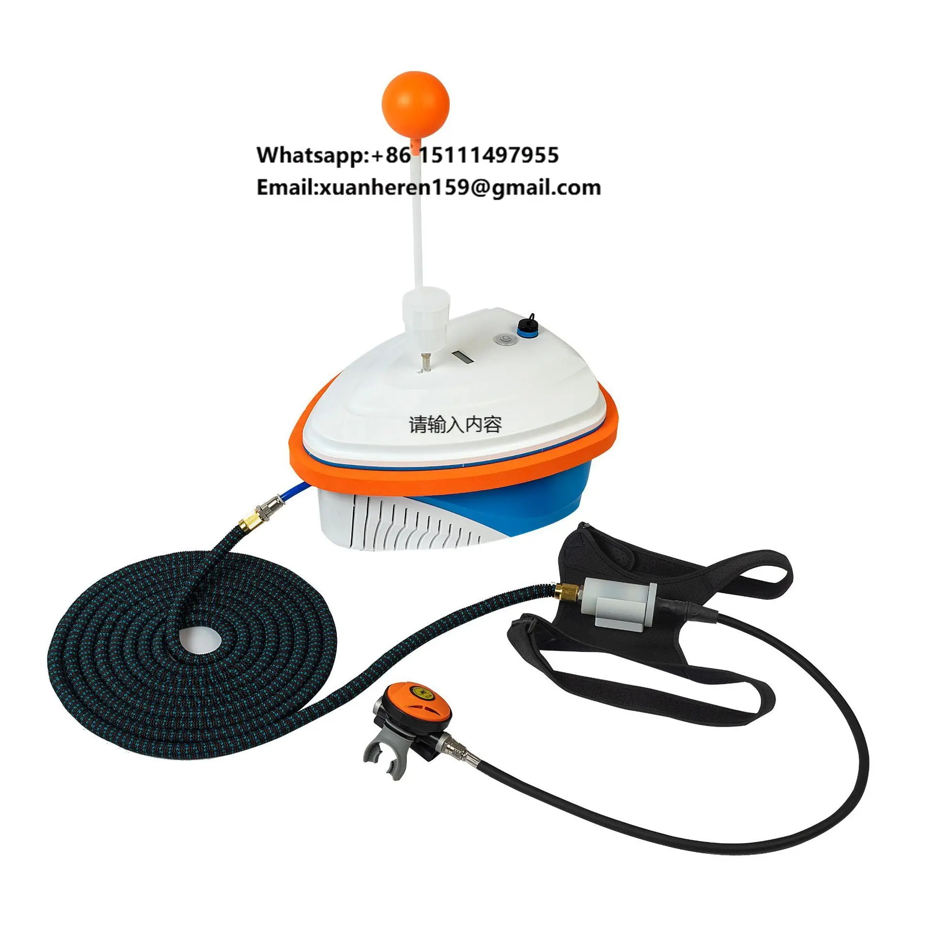 Diving Ventilator Portable Underwater Scuba 7hours Artificial Fish Gill Diving Equipment Full Set Underwater Breathing Machine