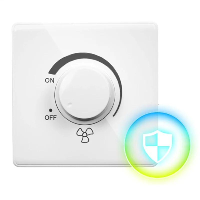 

UNCL 2X 86 Type Ceiling Fan Adjustment Stepless Speed Controller Wall Switch 220V 10A