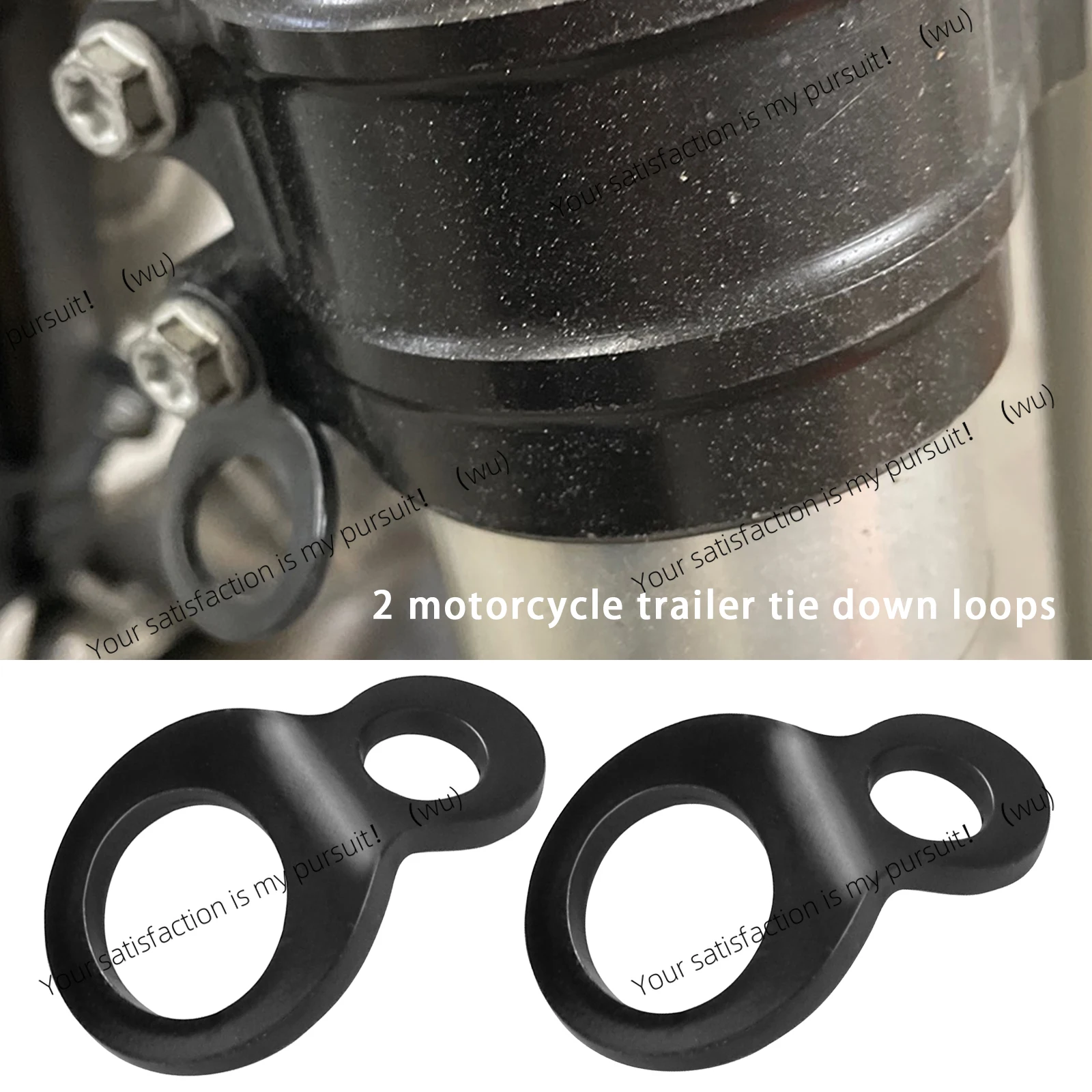 Additional stainless steel tie-down belt ring, motorcycle parts 2pcs for motorcycle SUV ATV UTV