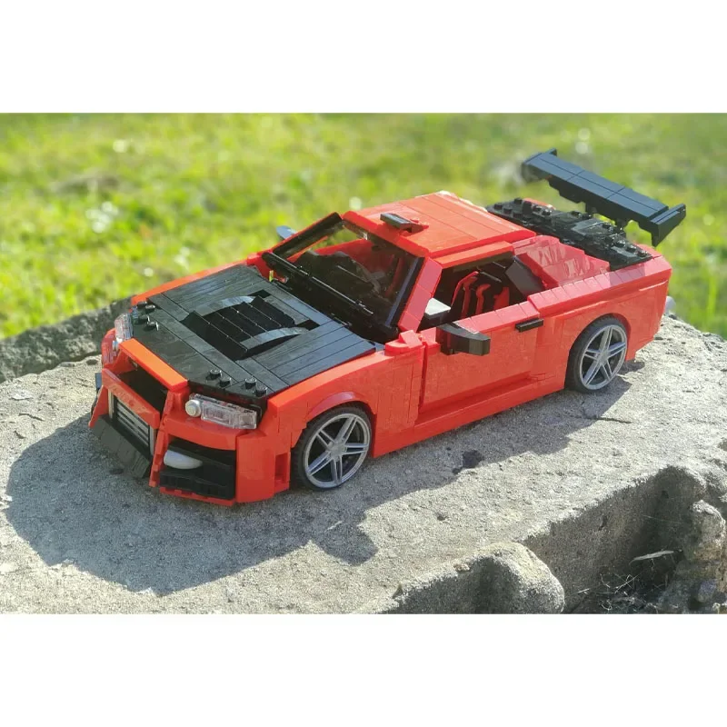 Bloques de construcción MOC-29377 coche de carreras clásico R34, modelo de costura 1513 piezas, regalo para niños, rompecabezas, juguete, regalo de cumpleaños, DIYChristmas