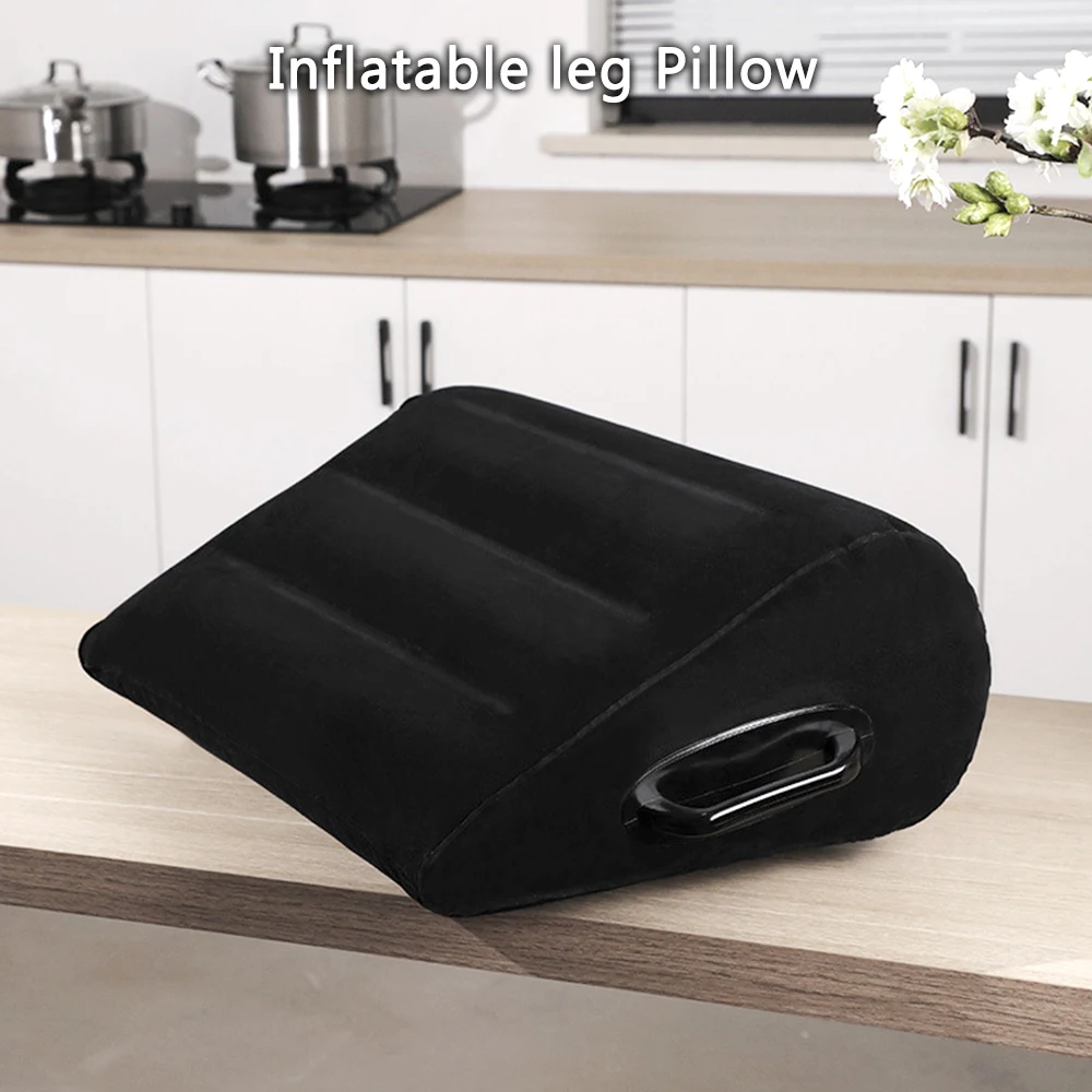 Wedge Pillow Knee Cushion For Travel Camping Sleeping Inflatable Pillow PVC Foot Pillow Elevation Leg Pillows