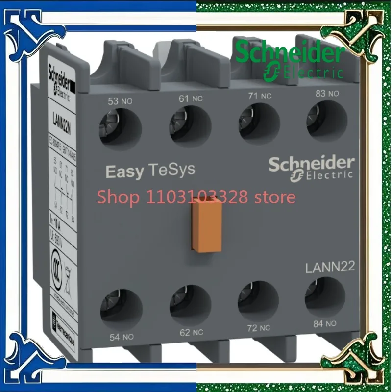 

Schneider contactor auxiliary contact LANN22ND3N auxiliary contact module 2NO+2NC top front installation