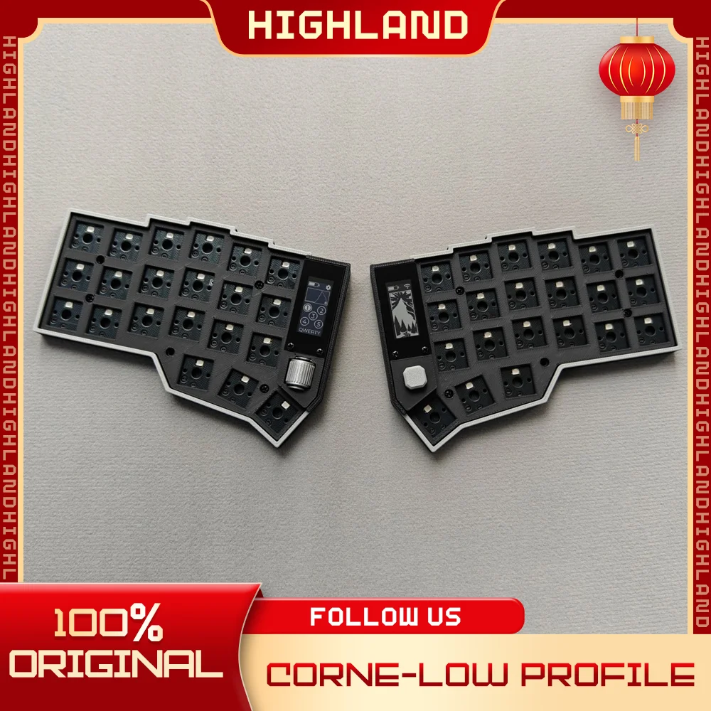 

New Corne choc Split Keyboard kit Corne-low profile Ergonomic Layout Wireless Keyboard Kit Hot-Swap Support Vial Software Custom