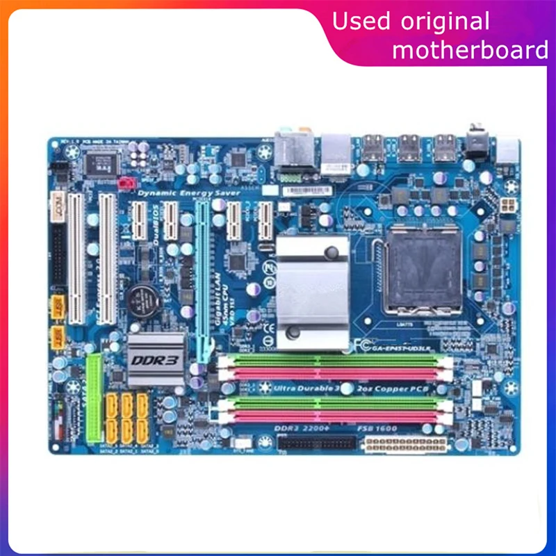 

Used LGA 775 For Intel P45 GA-EP45T-UD3LR EP45T-UD3LR Computer USB2.0 SATA2 Motherboard DDR3 16G Desktop Mainboard