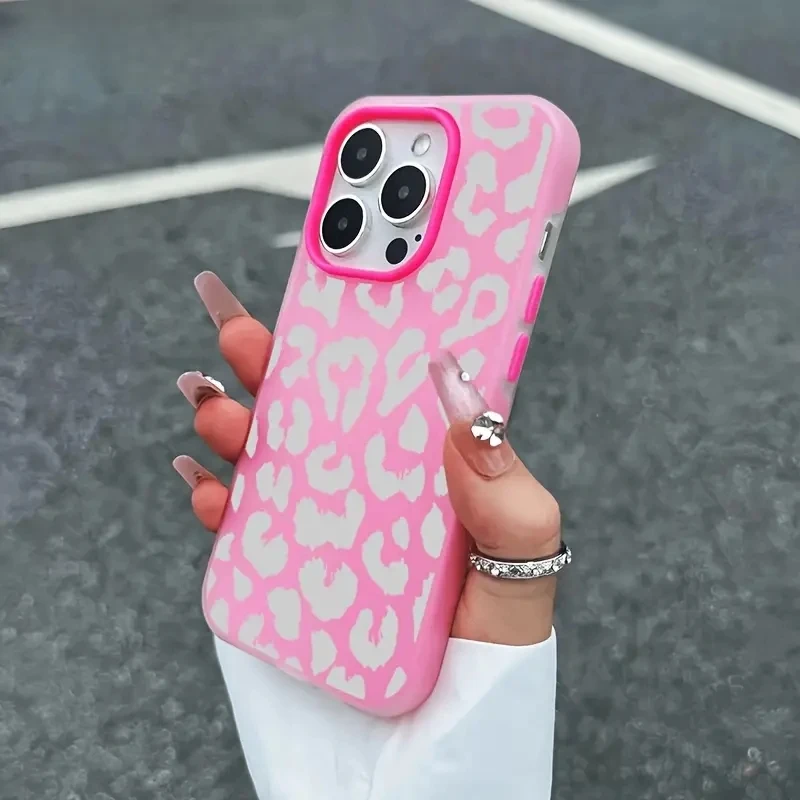 Pink Heart Shockproof Silicone Matte Candy Color 2 in 1 Phone Case for Samsung S23 S24 S25 Plus Ultra Edge 5G Cover