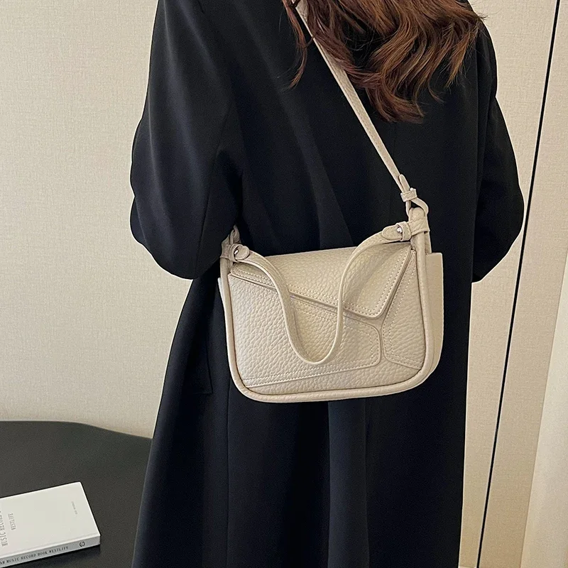 

Stylish Minimalist Luxury Leather Tote Bag Women's Fashion Solid Color Crossbody Commuter Purse Paris Designer Vintage