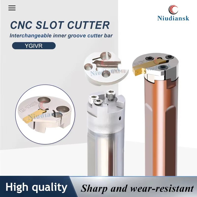 

CNC Internal Replaceable Groove Tool D20R/E25S-TF Inner Groove Knife Rod YGIVR20/25/32/50 Anti Vibration Lathe Handle Boring Bar