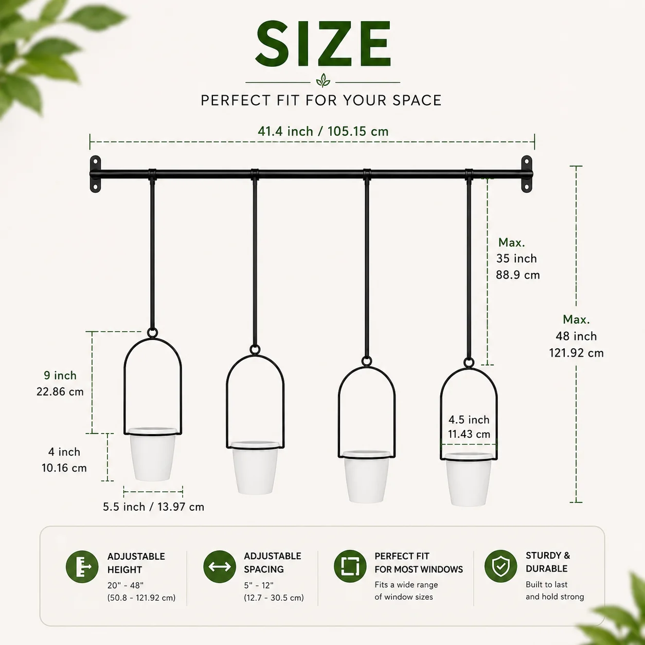 Macetero Colgante Ajustable pa - Indoor Herb Garden Kit reseña y precio