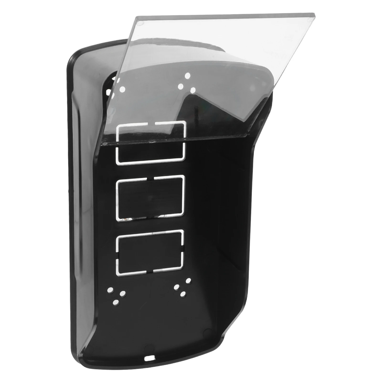 

Waterproof Cover for Access Control Machine Black Transparent Weatherproof Doorbell Protector Outdoor Durability UV Resistance