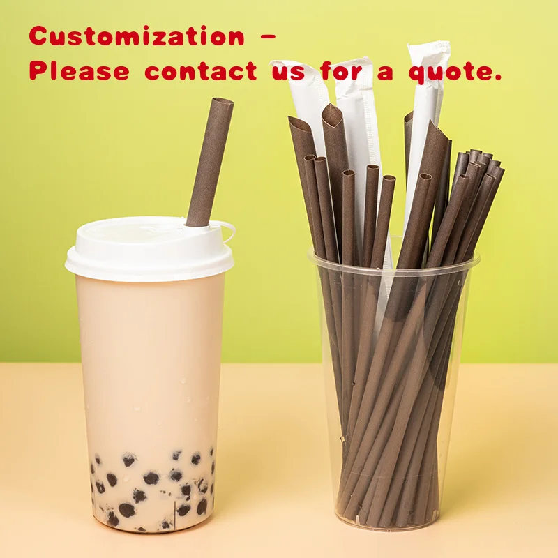 

Custom.LOKYO Custom Одноразовая соломинка для питья Bio Pla Компостируемые соломинки из чайного волокна на складе