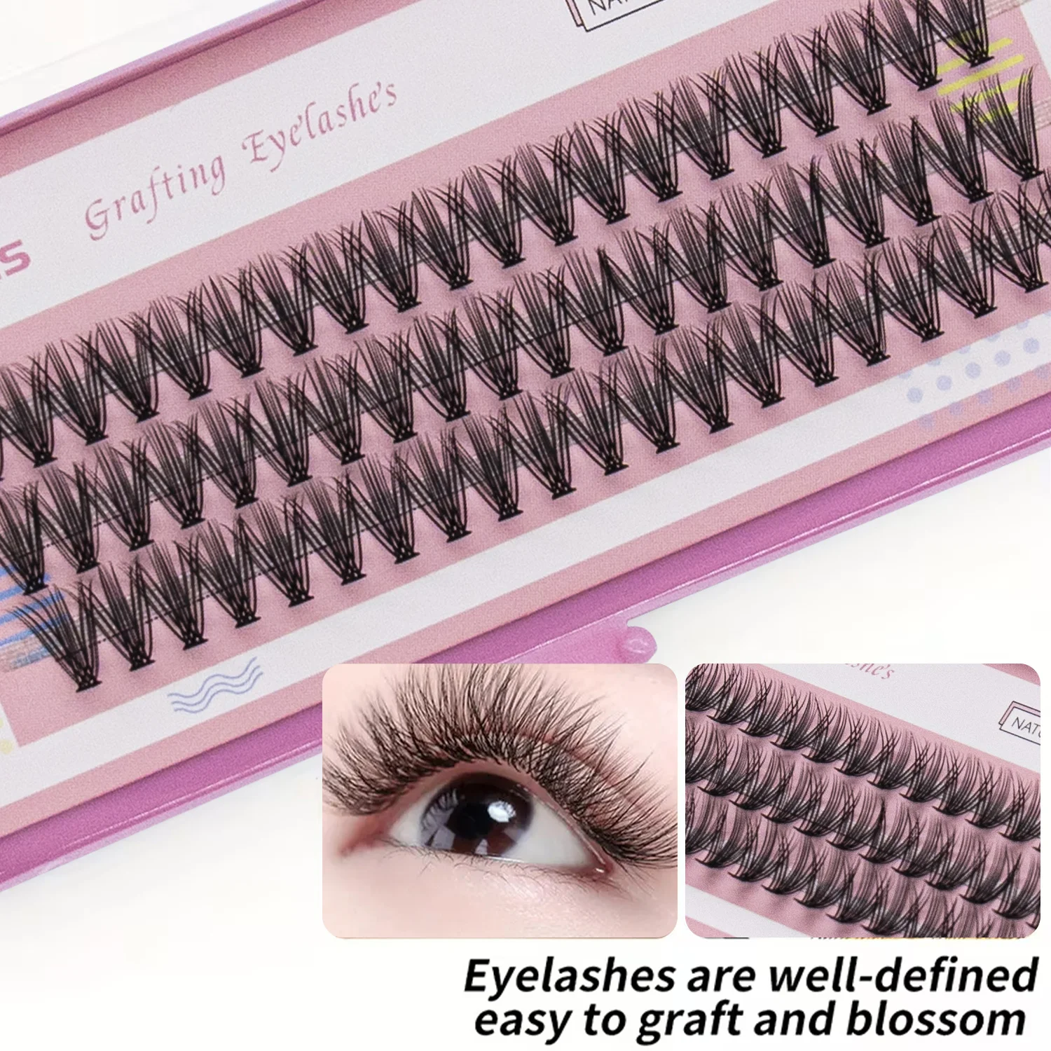 ชุดขนตาปลอม 10 กล่อง 20D ความยาว 8-14 มม. ต่อขนตาแบบธรรมชาติ นุ่ม ขนตาปลอม อุปกรณ์ต่อขนตา DIY ขายส่ง