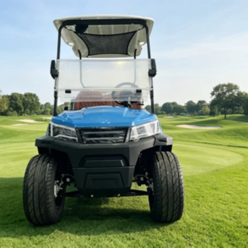 All-Terrain Cheap Sightseeing Club Off-Road Vehicle 2-Seater 72V Off-Road Electric Golf Cart Caddie Standing Area Off-Road Tires