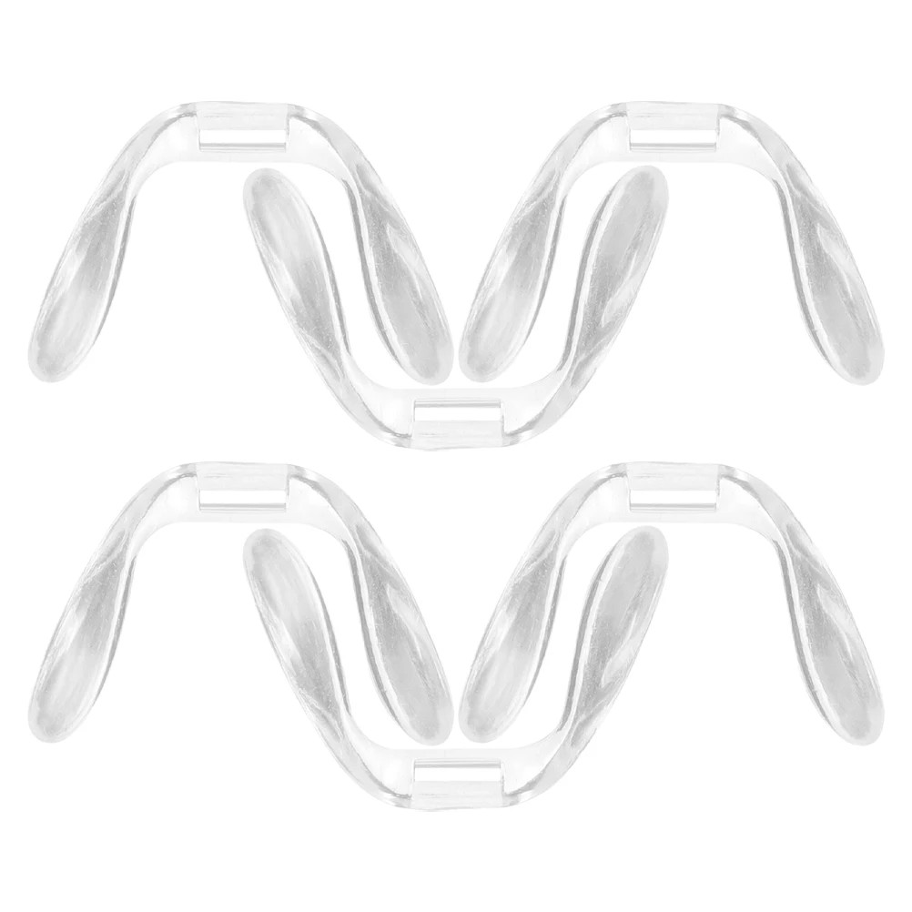 6 قطع من وسادات أنف النظارات البلاستيكية غير القابلة للانزلاق مريحة DIY ملحقات دعم الأنف وسادة بديلة للنظارات
