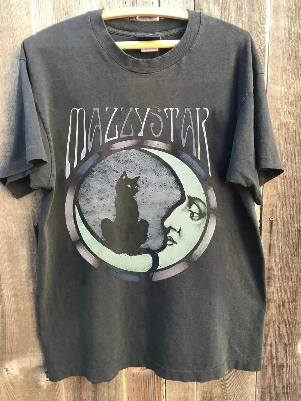 

Summer Men's Pure Cotton Vintage Mazzy Star T-shirt Casual Stylish Loose and Breathable Suitable for Everyday Wear