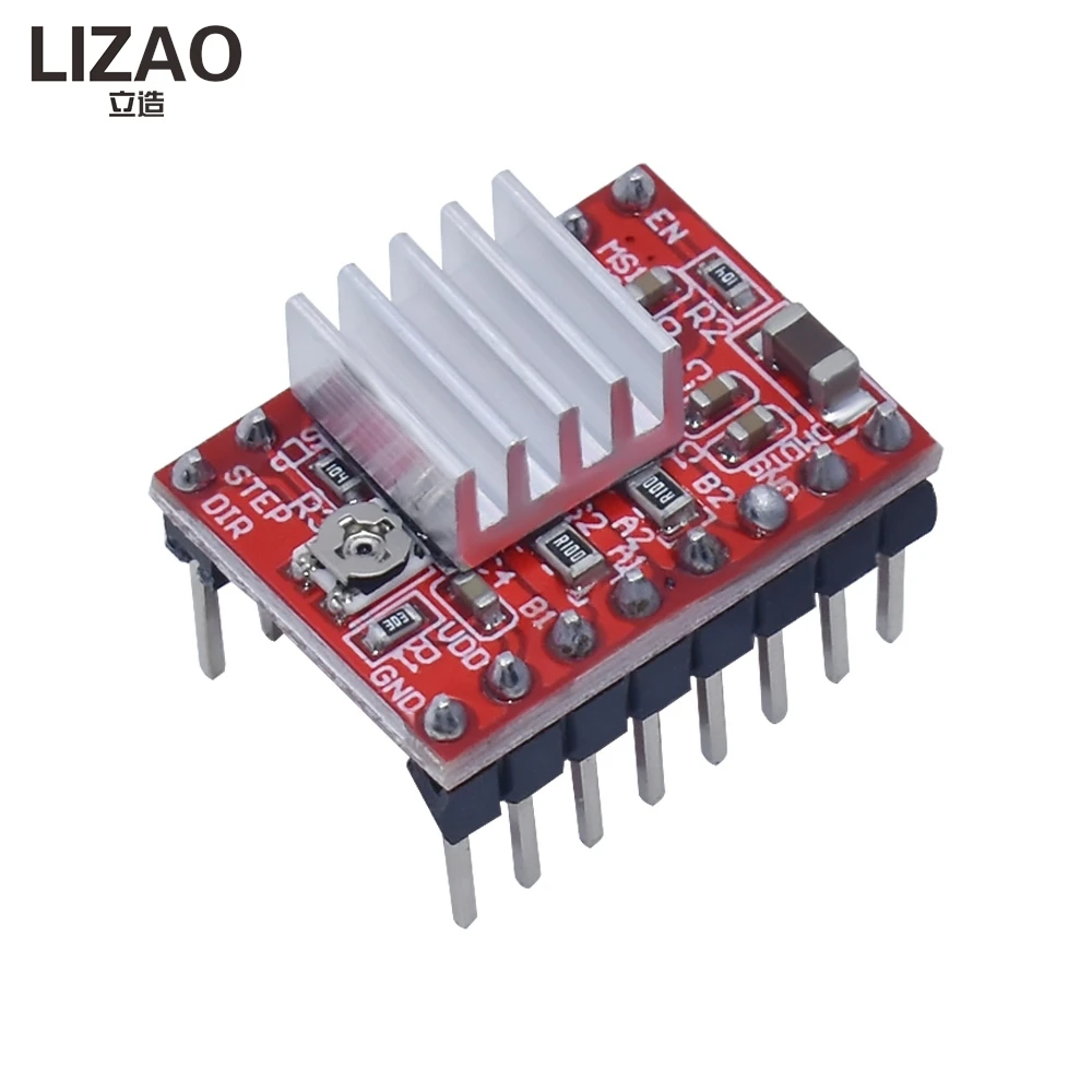 LIZAO DRV8825 A4988 StepStick Stepper Driver With Heatsink For 3D Printer MKS GEN V1.4 Board